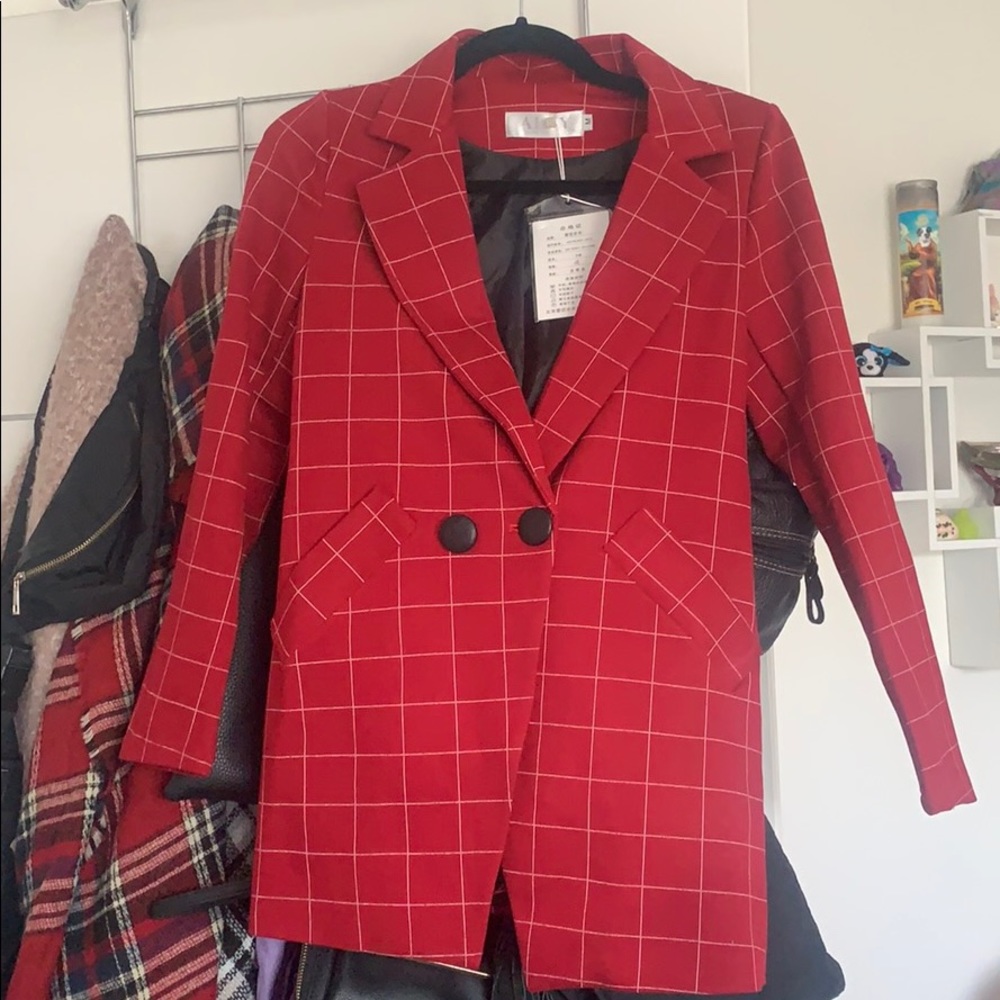 Red blazer